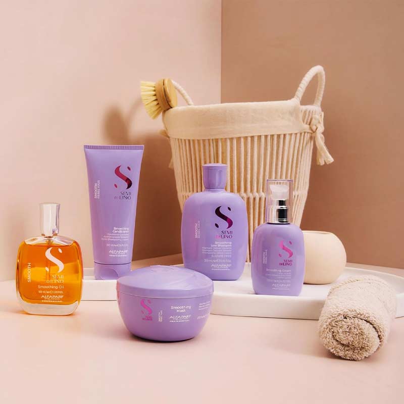 Alfaparf Semi Di Lino Smooth Smoothing Hair Mask For Frizzy Hair