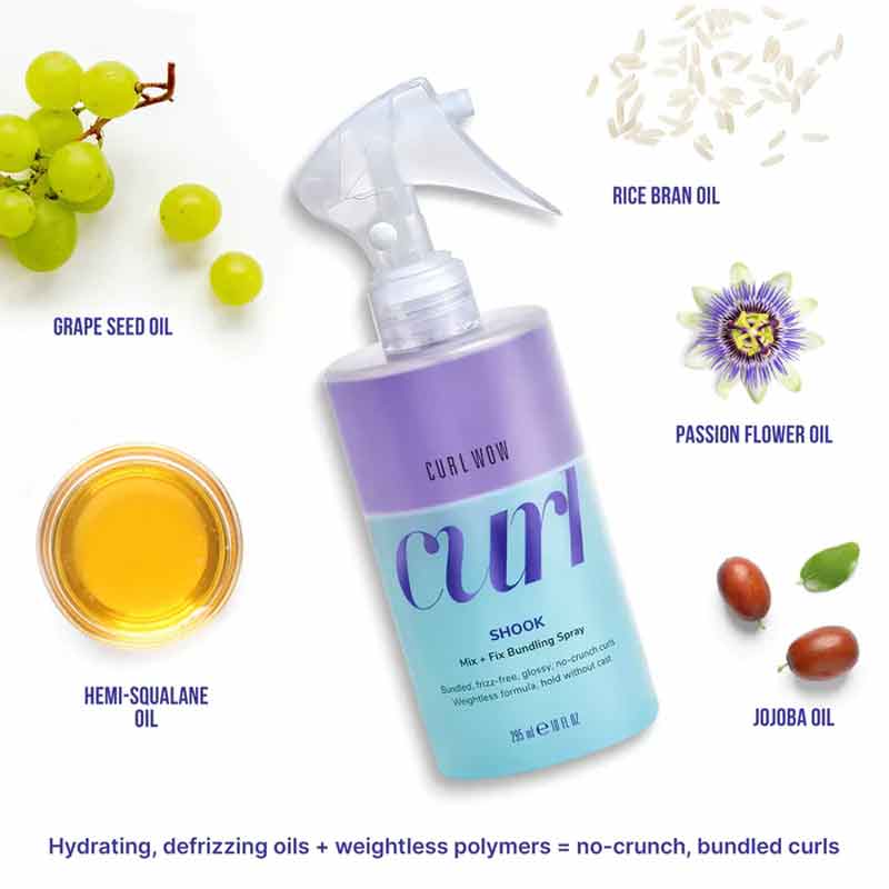 Color Wow Curl Wow Shook Mix + Fix Bundling Refresher Spray For Curly Hair